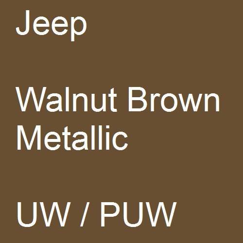 Jeep, Walnut Brown Metallic, UW / PUW.